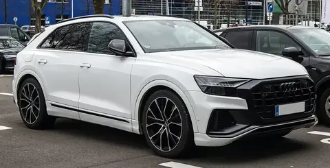 An Audi SQ8, the coupe-SUV that switched from a diesel V8 to a petrol V8 within a year of launch.