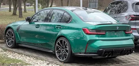 A BMW M3 Competition (G80), the first M3 generation offered with all-wheel drive.