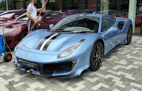 A Ferrari 488 Pista, built with titanium connecting rods and a carbon-fibre intake plenum lifted from Ferrari's 488 Challenge race programme.