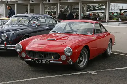 A Ferrari 250 GT Lusso Berlinetta, the 1960s classic that Ferrari has named as a direct design reference for the Roma.