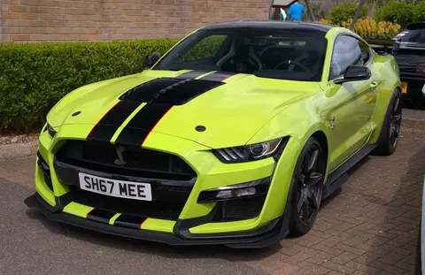 A 2020 Ford Mustang Shelby GT500, fitted with the Tremec dual-clutch transmission that can shift in as little as 80 milliseconds.