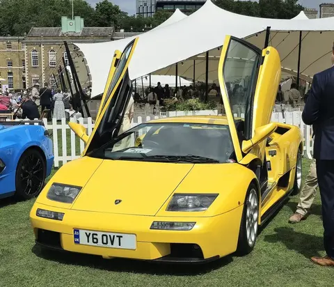 A Lamborghini Diablo VT, whose production styling was reworked by Chrysler's Detroit studio.