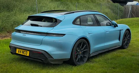 Porsche Taycan Sport Turismo Sport Turismo, photographed for Wikimedia Commons.