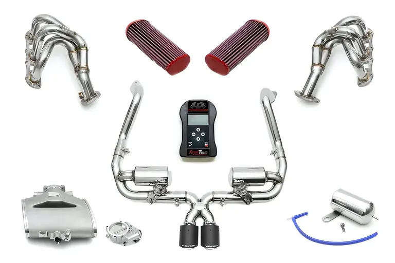 Fabspeed 981 Cayman GT4 GT450 Race Performance Package components