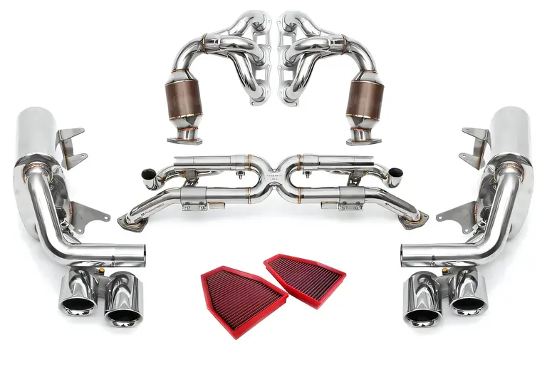 Fabspeed 991 Carrera Valved Performance Package components