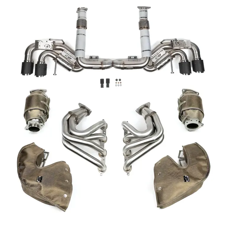 Fabspeed Corvette C8 Performance Package components