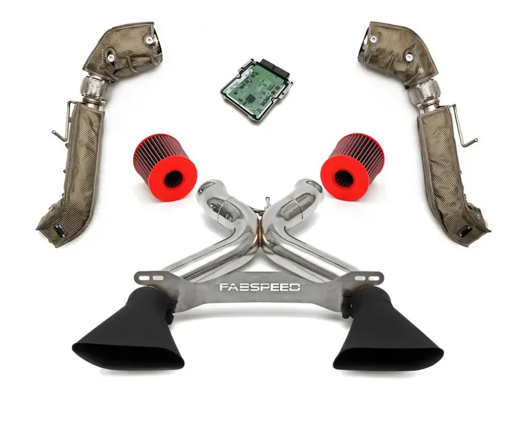 Fabspeed McLaren 650S Supersport Performance Package components