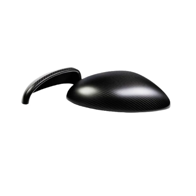 Mirror trim set, glossy carbon