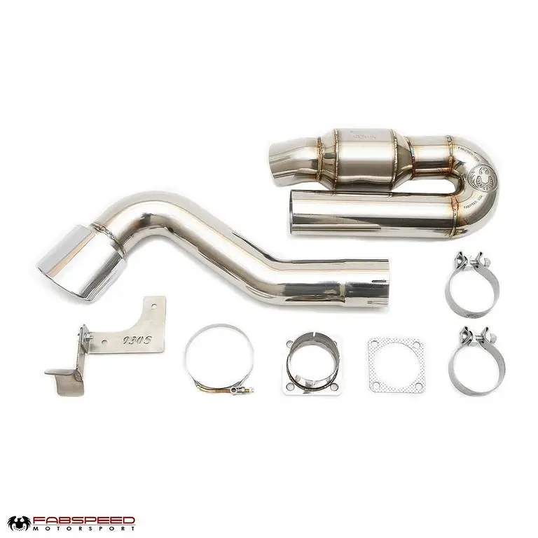 Fabspeed 911 Turbo 930 Sport Muffler Bypass Exhaust System with Catalyst (1976-1989)