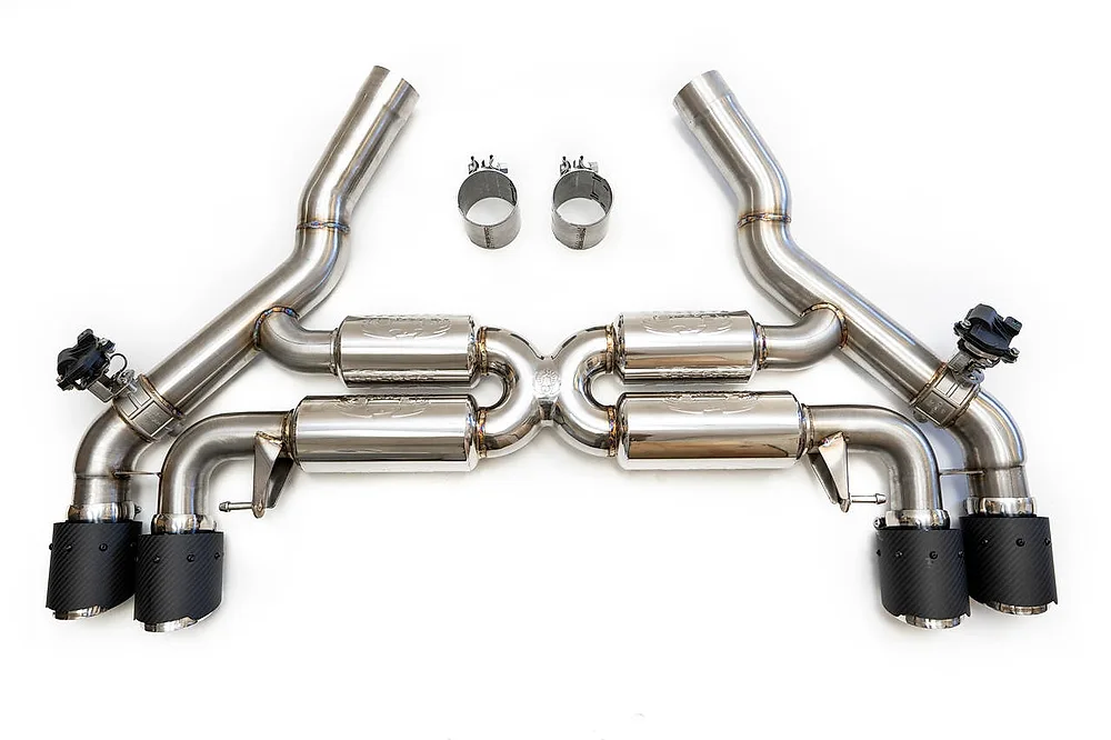 Valved Exhaust System with Quad Style Tips