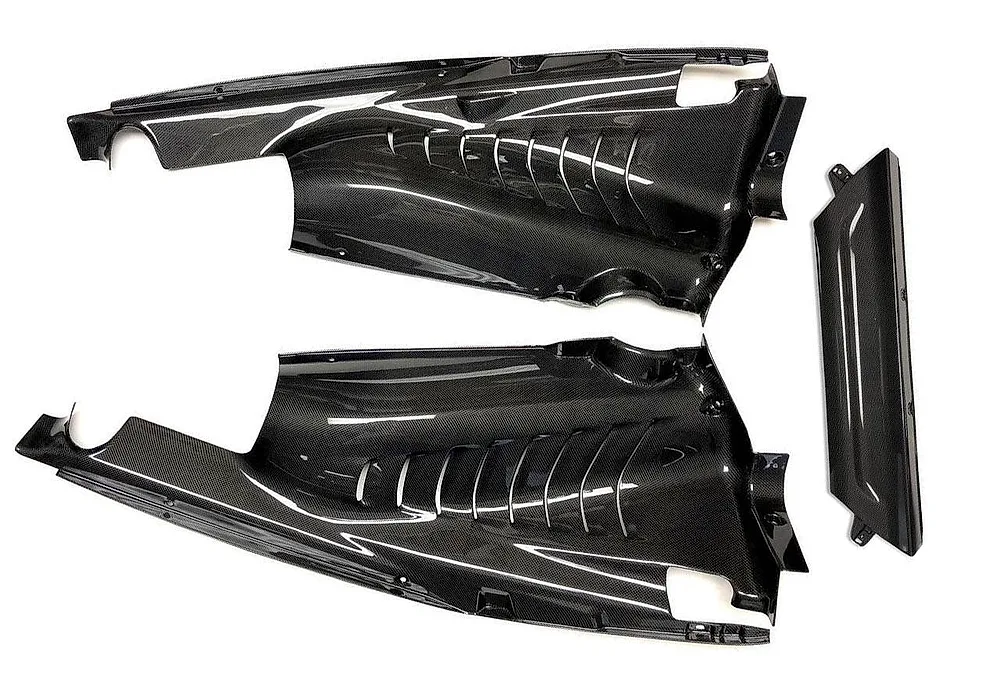 Carbon Fiber 3 Piece Engine Bay Set