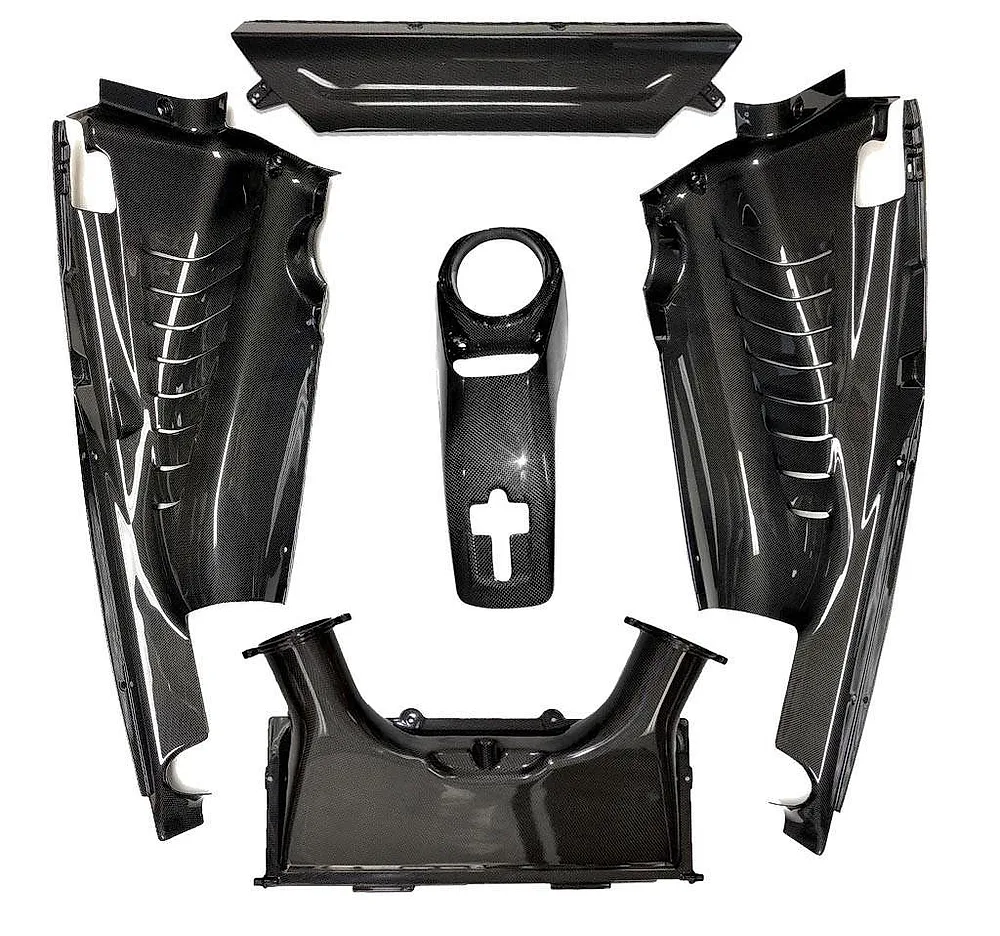 Carbon Fiber 5 Piece Engine Bay Set