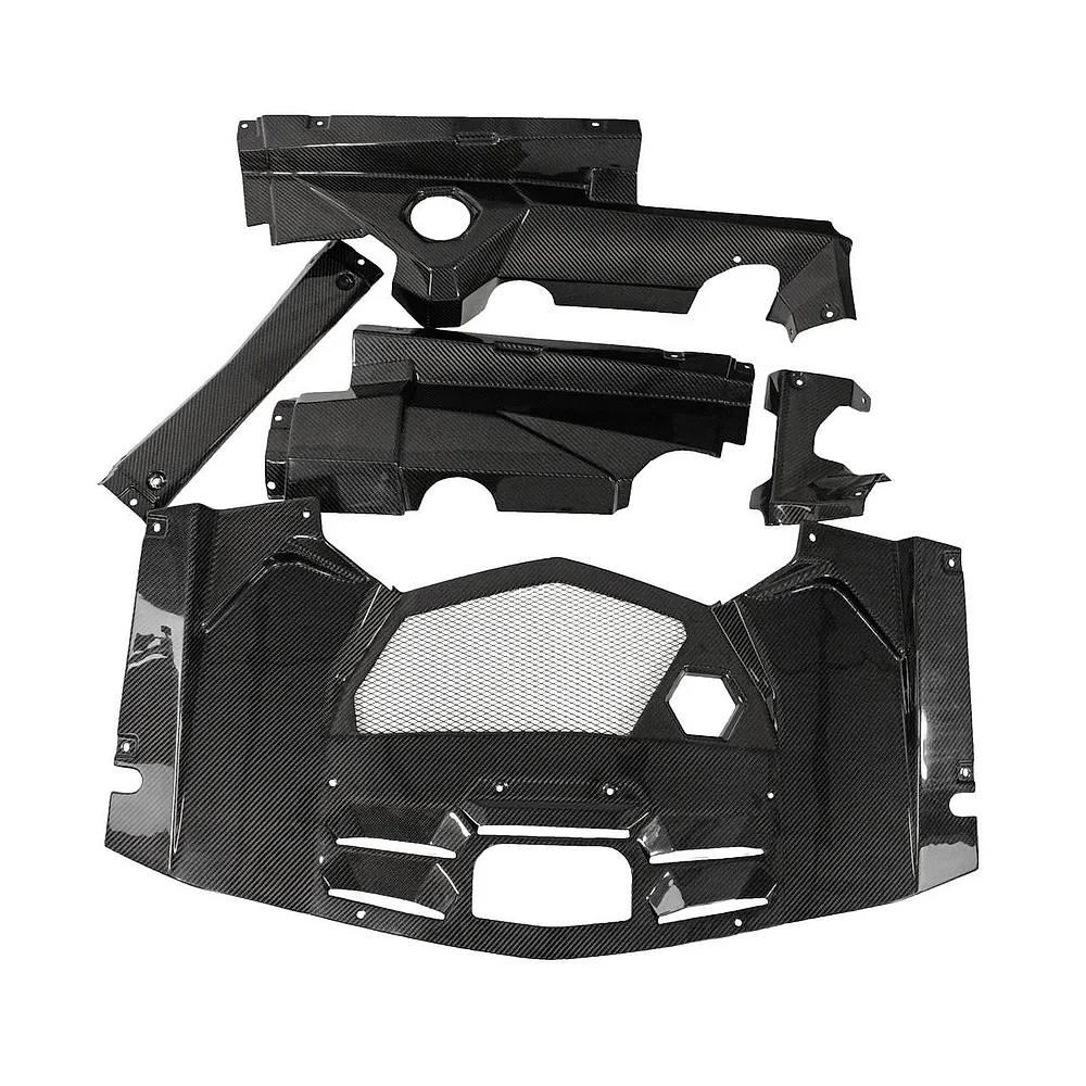 Carbon Fiber 5 Piece Engine Bay Set