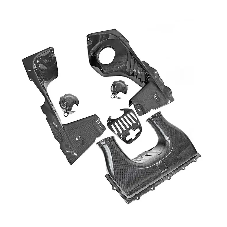 Carbon Fiber 6 Piece Engine Bay Set - Ferrari 458 Spider