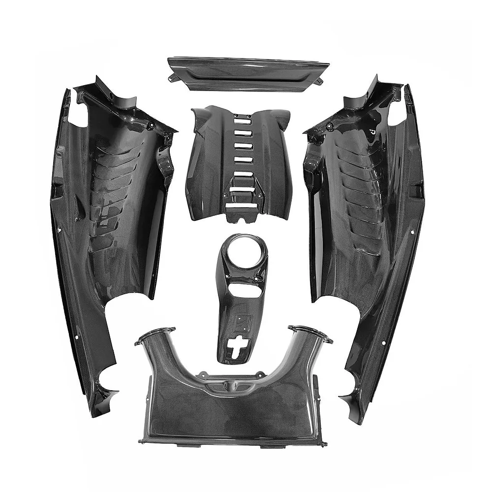 Carbon Fiber 6 Piece Engine Bay Set