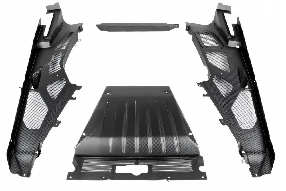 Carbon Fiber Engine Bay Panel Set - Vented Version