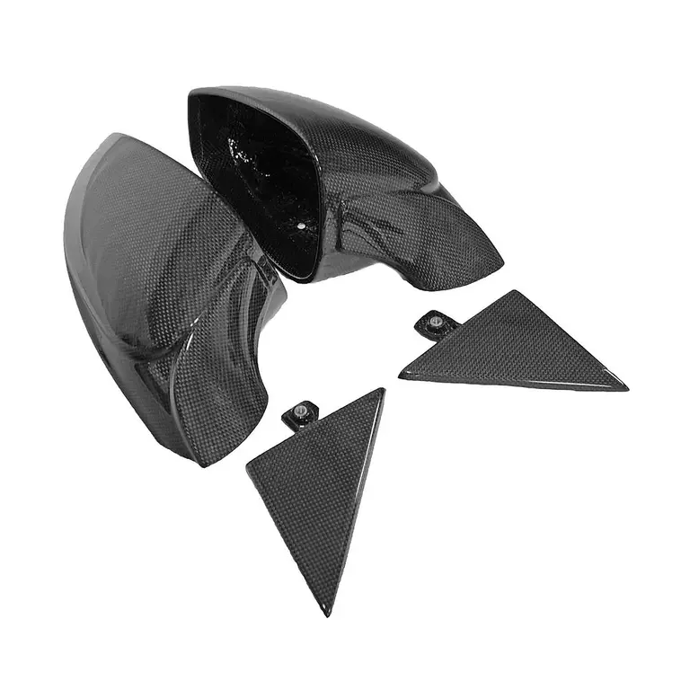 Carbon Fiber Outer Mirror Housings With Triangle Trim - Ferrari 488 GTB/Spider