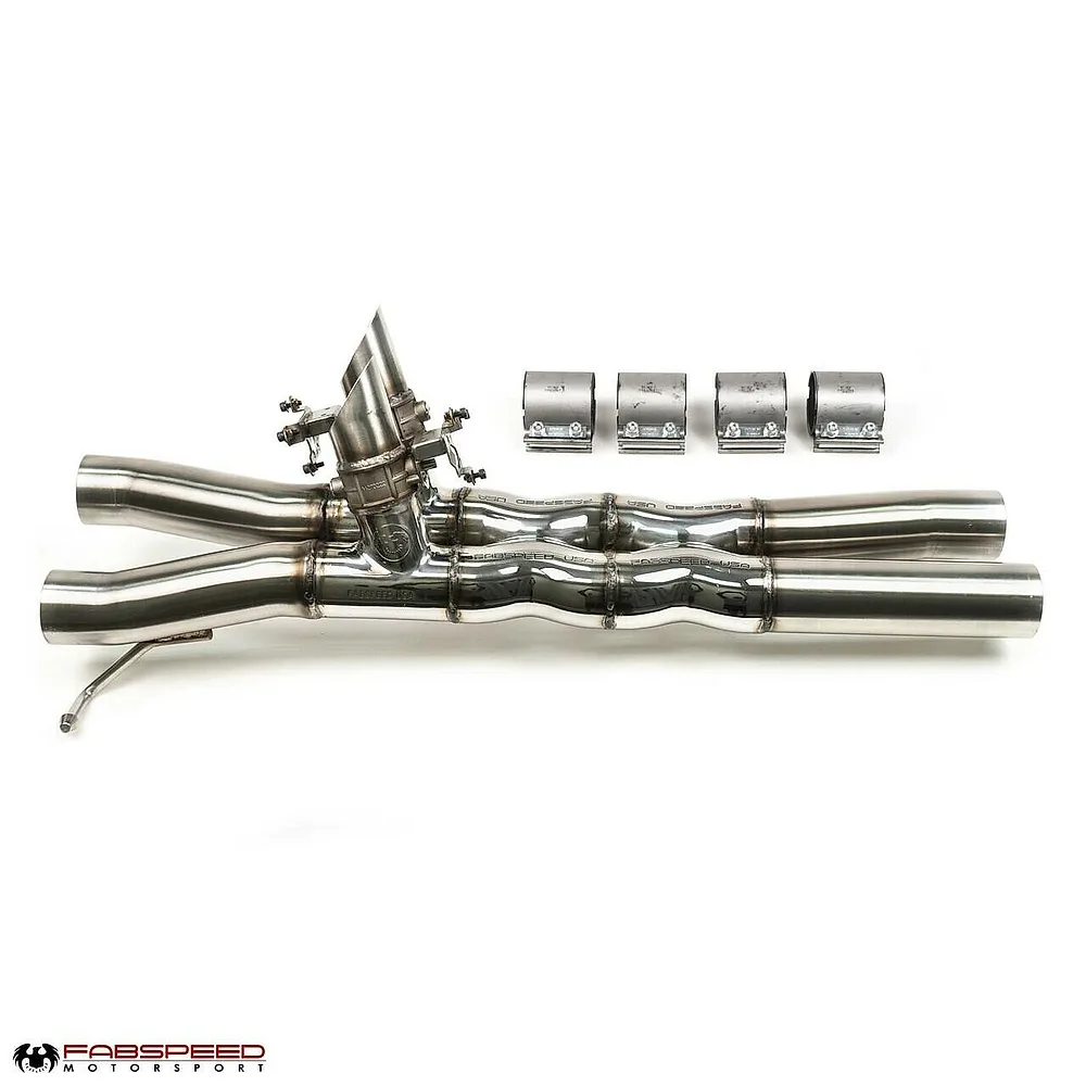 Valved Double X-Pipe Resonator Bypass