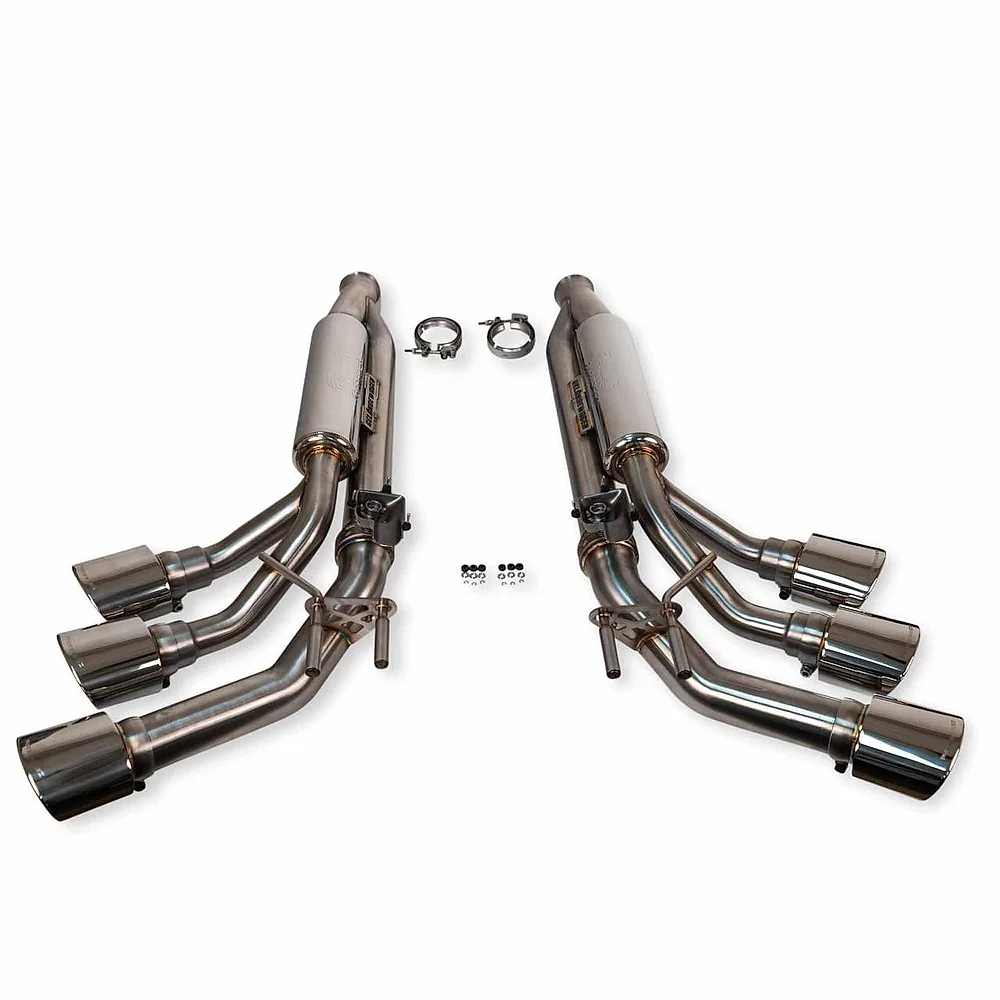 Valved Exhaust with Triple Tips