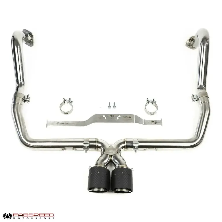 Fabspeed Porsche 718 Boxster/Cayman Maxflo Cat-Back Exhaust System (2017+)