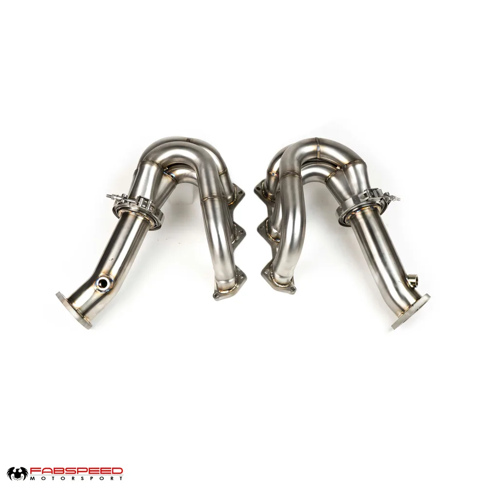 Fabspeed Porsche 718 GT4 / GTS / Spyder RENNKRAFT® Modular Street and Racing Headers with HJS Catalytic Converters (2020+)