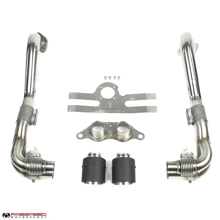 Fabspeed Porsche 981 Cayman GT4 / Spyder Valved GT3 Muffler Conversion Kit