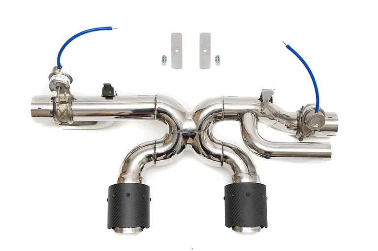 Fabspeed Porsche 991.2 Carrera Valved Center Muffler Bypass X-Pipe (PSE Only)