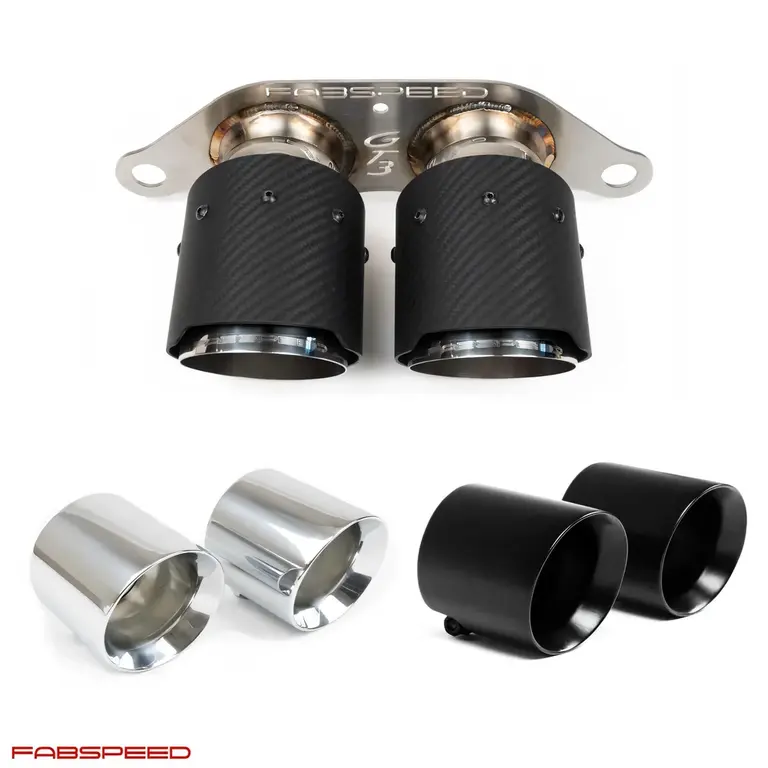 Fabspeed Porsche 997.2 GT3 / GT3 RS Deluxe Dual Style Tips (2010-2011)