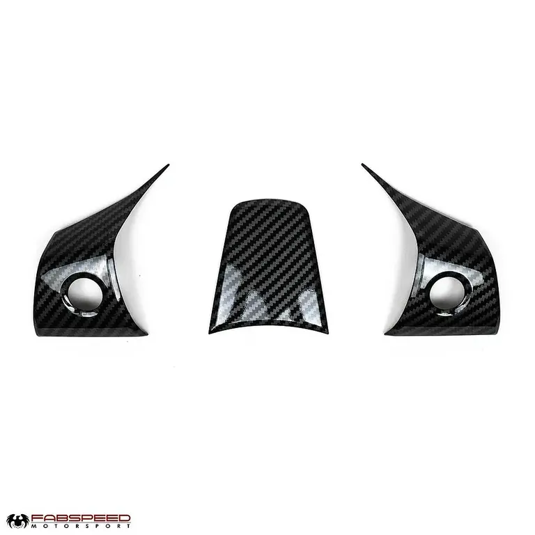 Fabspeed Tesla Model 3 Carbon Fiber Steering Wheel Covers