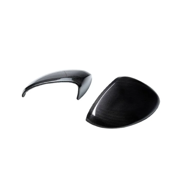 Mirror trim set, glossy carbon, for lane-change assist