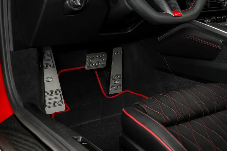 Aluminium foot rest titanium grey anodised