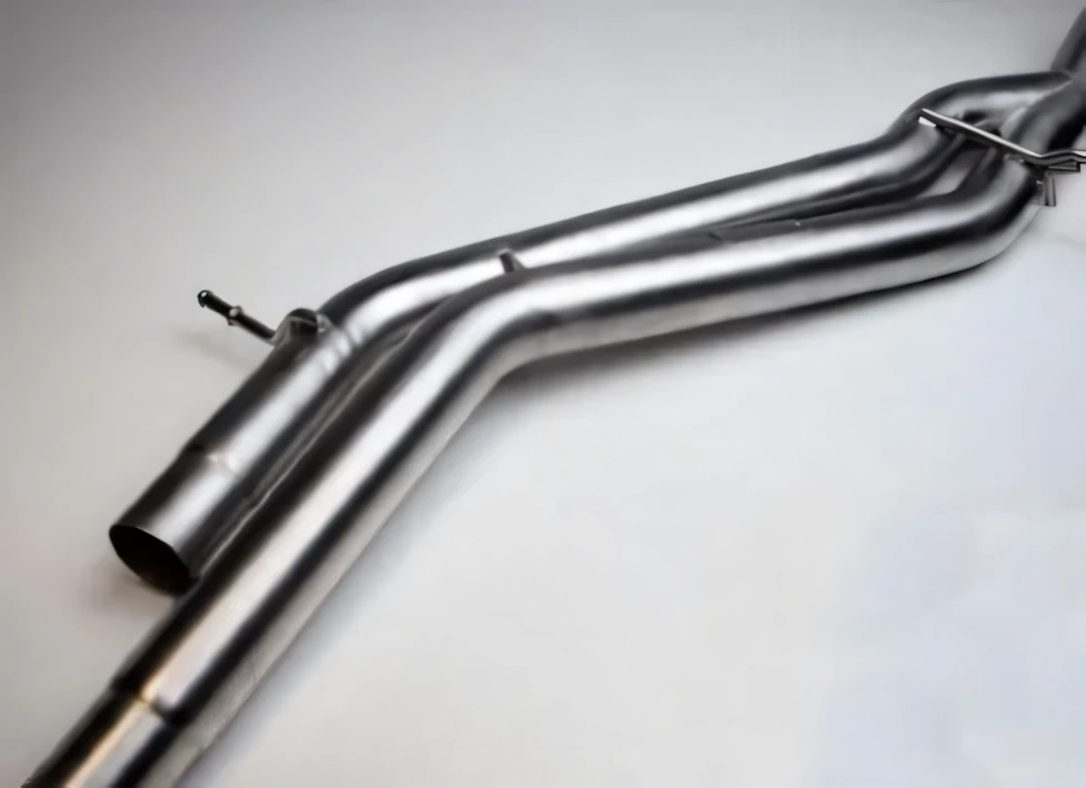 Centre muffler spare pipe, one-flow to double-flow