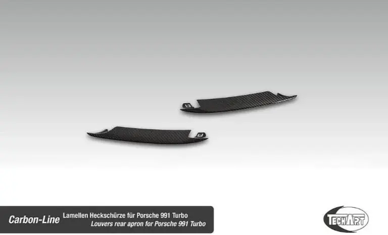 Louvres rear apron, carbon matte