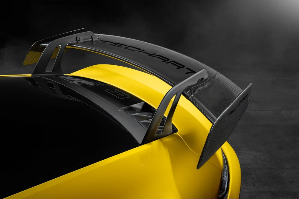 Rear spoiler profile incl. wing end plates
