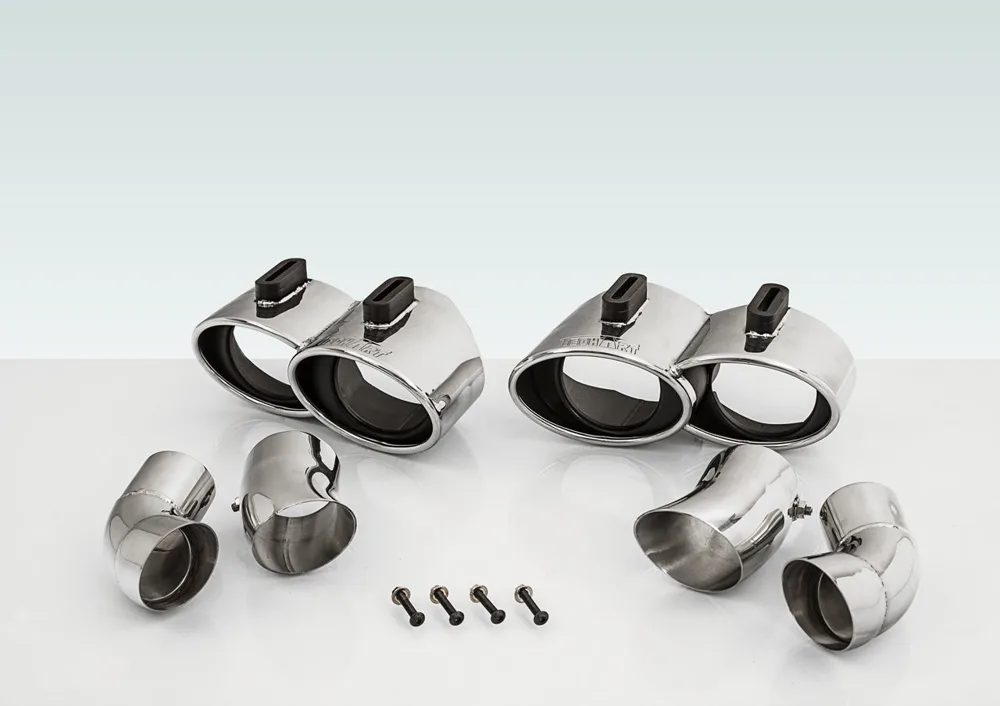Sport tailpipes stainless steel, chromed